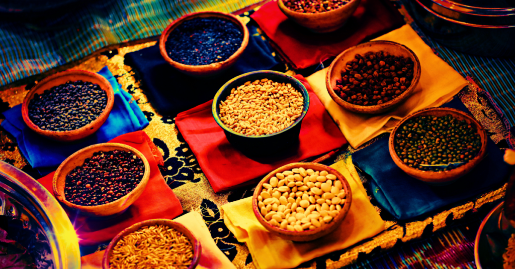truth about lectins image of a variety of grains and pulses in baskets shocking truth about lectins